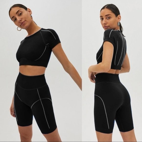 TNA back bay ribbed shorts - Picture 3 of 3